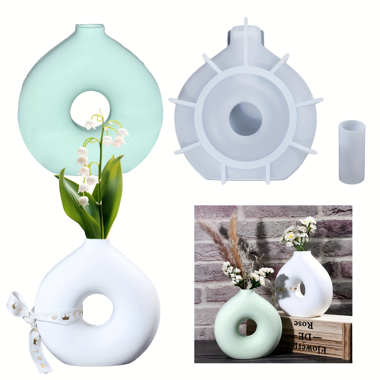 1 DIY Yuvarlak Vazo silikon ka - Resin Art Equipment incelemesi ve fiyatı