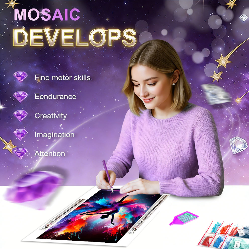 HUACAN 5d Diy Elmas Mozaik Kit - Resin Art Wallpaper incelemesi ve fiyatı