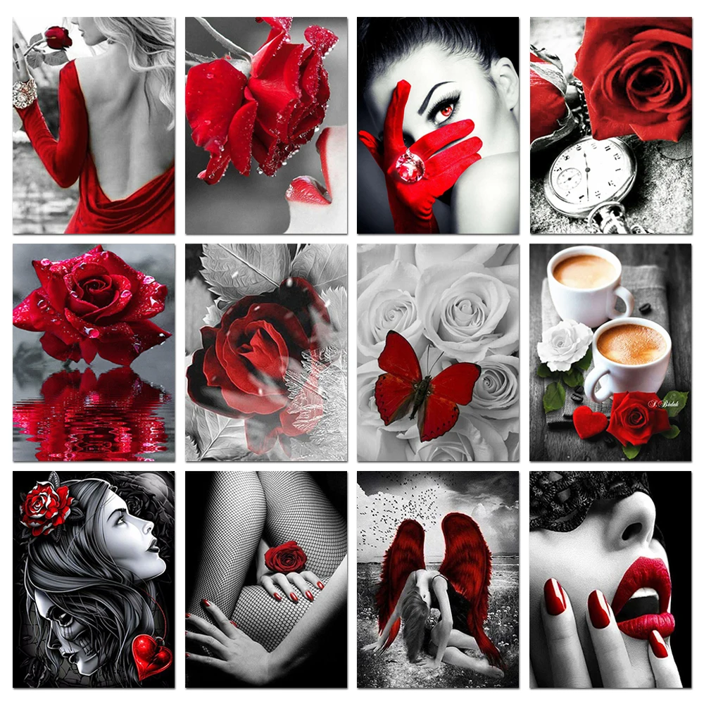 5D Elmas Boyama, Çiçek, Gül, K - Resin Art Rose incelemesi ve fiyatı